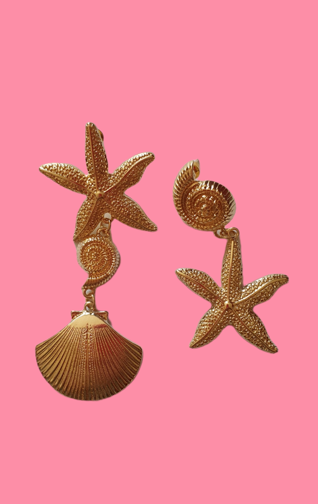 Shell & Starfish Mismatch Earrings