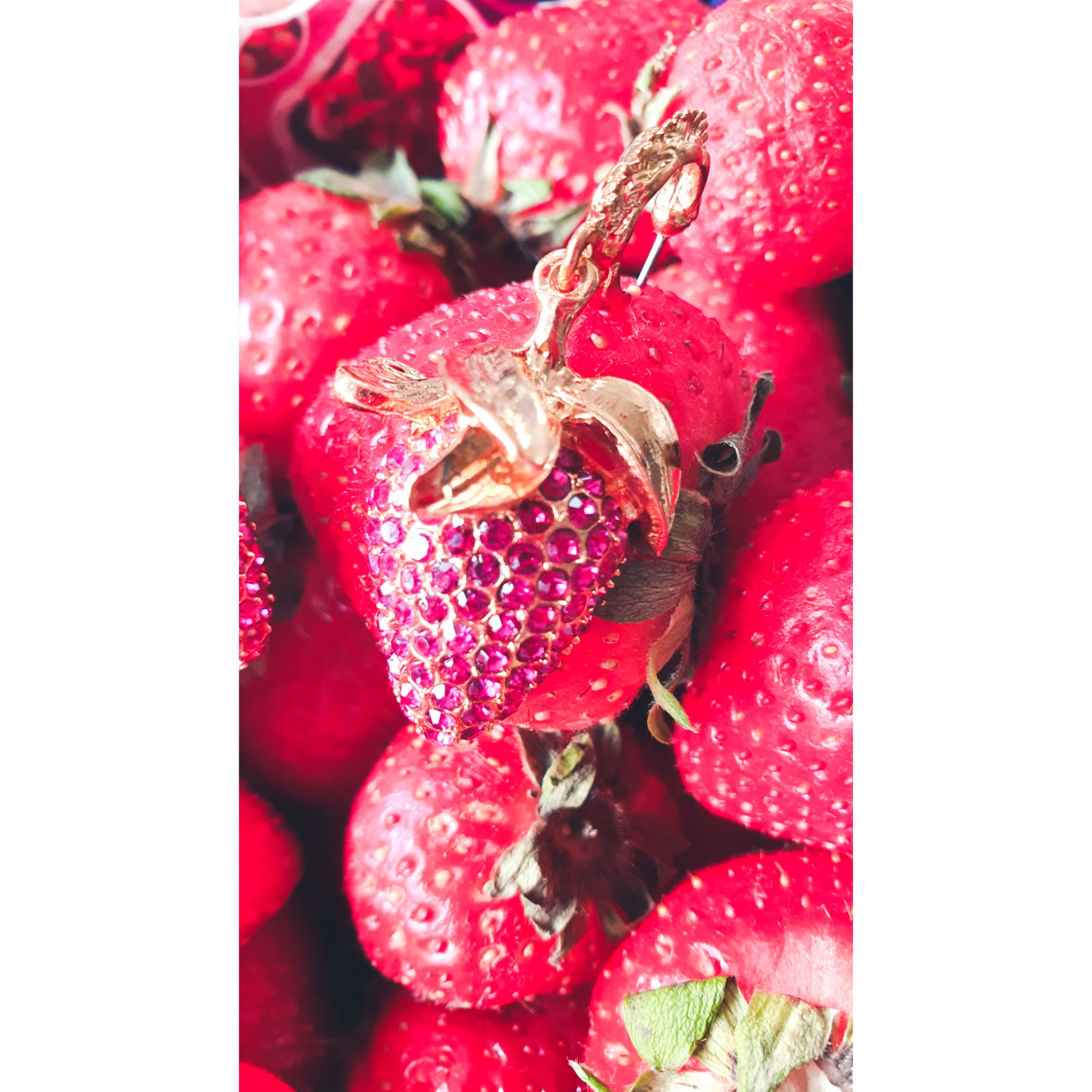 Strawberry Charm Earrings
