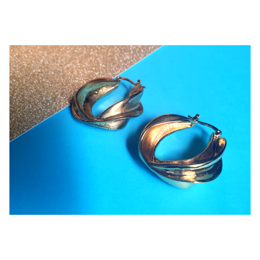 Twisted Gold Hoops